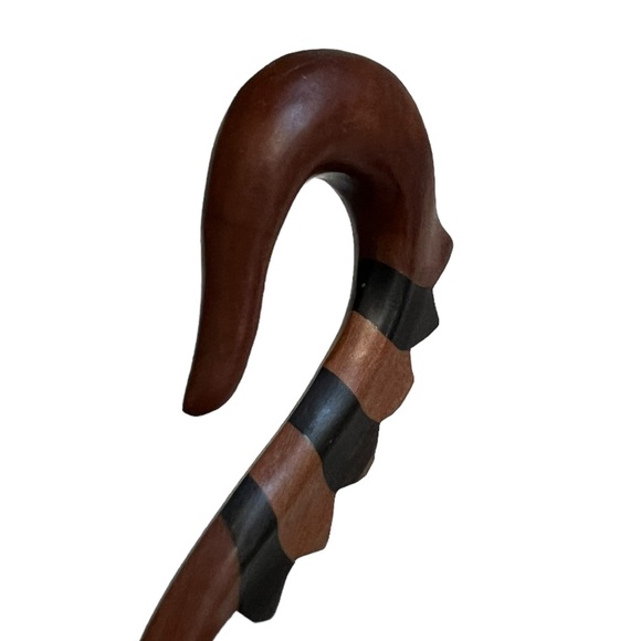 5mm Wooden Dragon Tail Ear Gauges Stretcher Hanger NEW Unisex - Picture 3 of 3